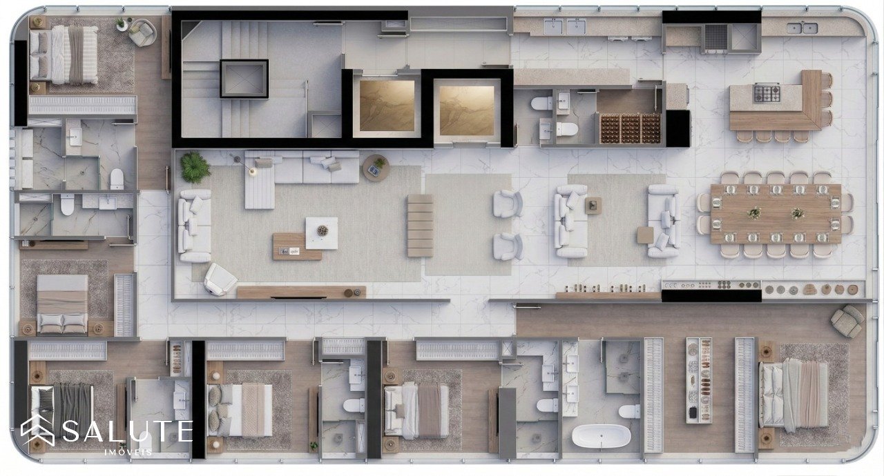 Apartamento à venda 6 suítes na Barra Sul