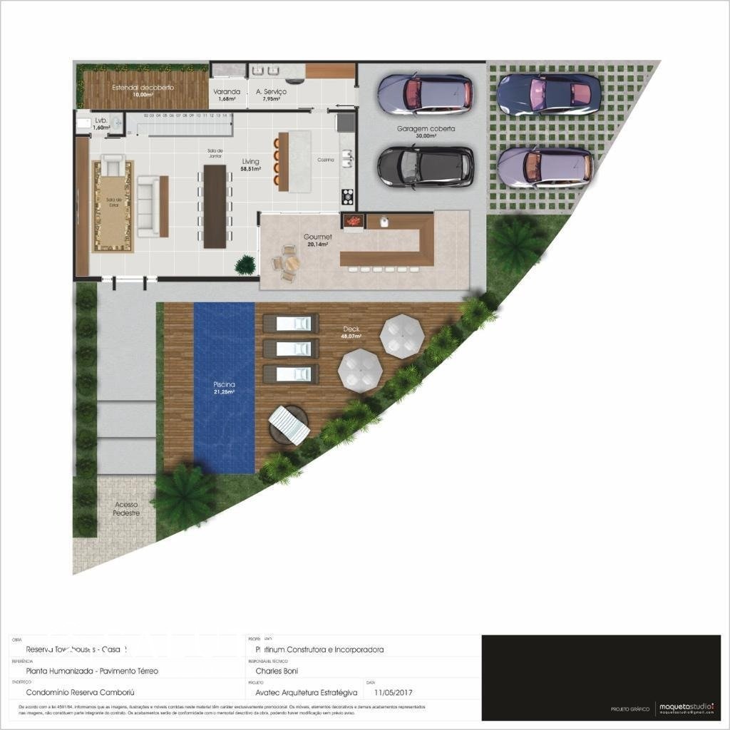 Casa em Condomínio com 4 Suítes