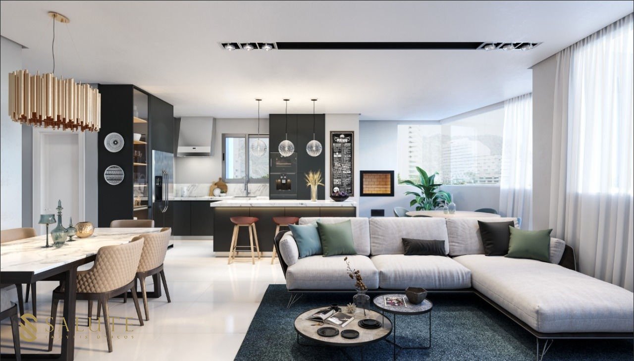 Apartamento com 4 suítes com vista mar Ed.Olimpia