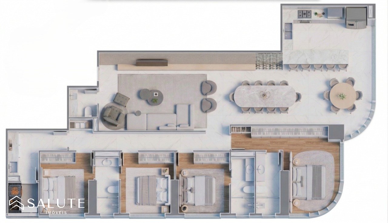 Apartamento à venda 4 suítes Centro